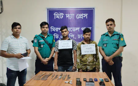 মিরপুরে কুখ্যাত ডাকাত শাহাবুদ্দিন ও মাসুদ রানা গ্রেফতার!