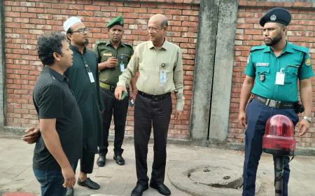 হাতিরঝিল এলাকা পরিদর্শনে রাজউক চেয়ারম্যান