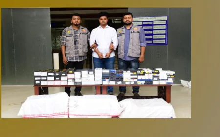 ৩৪৭টি মোবাইল ফোনসহ চোরাকারবারি চক্রের এক সদস্যকে গ্রেফতার করেছে ডিবি
