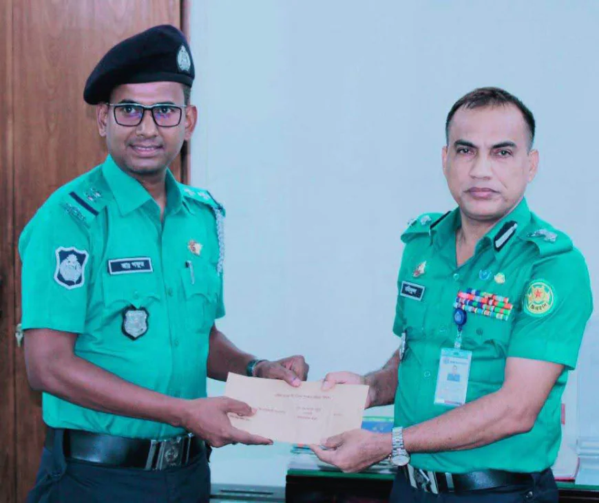 উত্তরা বিভাগে দায়িত্ব নেওয়ার পর হতে টানা তৃতীয় বার শ্রেষ্ঠ এসআই নির্বাচিত