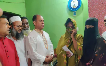 শহীদ পরিবারের পাশে দাঁড়ালো ‘আমরা বিএনপি পরিবার’