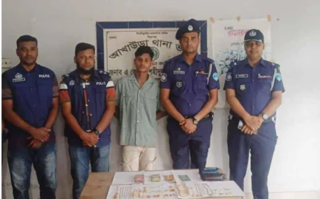আখাউড়ায় ২০ ভরি স্বর্ণালংকারসহ যুবক আটক