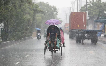 ঢাকায় হালকা থেকে মাঝারি বৃষ্টির আভাস, কমবে তাপমাত্রা