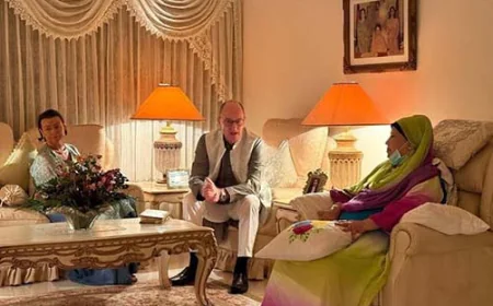 বেগম খালেদা জিয়ার সাথে জার্মান রাষ্ট্রদূতের সাক্ষাৎ