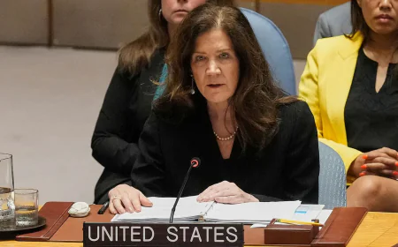 ‘ইসরায়েল সন্ত্রাস ছড়াচ্ছে’— জাতিসংঘে মুখ ফসকে বললেন মার্কিন দূত