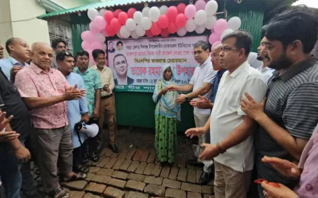 আন্দোলনে ক্ষতিগ্রস্ত বিএনপি কর্মীর পরিবারকে ঘর উপহার তারেক রহমানের