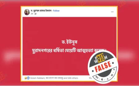কুমিল্লায় ধর্ষণের ঘটনায় ভুক্তভোগী নারীর আত্মহত্যার দাবিটি ভিত্তিহীন: ফ্যাক্টওয়াচ