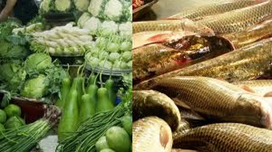 চড়া মাছের বাজার, সবজিতে স্বস্তি