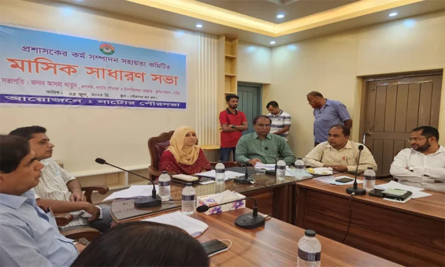 নাটোর পৌরসভা এলাকায় ৫০০ এলইডি লাইট স্থাপন করা হবে