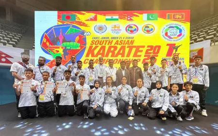 সাউথ এশিয়ান কারাতে চ্যাম্পিয়নশিপে বাংলাদেশ দলের পক্ষে স্বর্ণপদক জিতলেন ঢাবি শিক্ষার্থী মো: তাইম হাওলাদার
