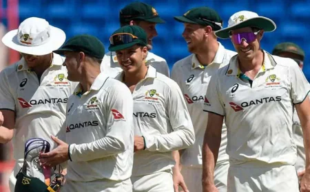 টানা ৩০ বছর ওয়েস্ট ইন্ডিজের বিপক্ষে টেস্ট সিরিজ জয় অব্যাহত অস্ট্রেলিয়ার