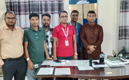 অফিসার ইনচার্য মনিরামপুর নেহালপুর প্রেসক্লাবের সাংবাদিকদের মত বিনিময়