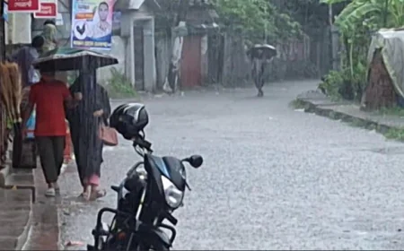 লক্ষ্মীপুরে মৌসুমের সর্বোচ্চ ১৬১ মিলিমিটার বৃষ্টি