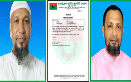 লক্ষ্মীপুর জেলা যুবদলের ২ সদস্যের কমিটি ঘোষণা