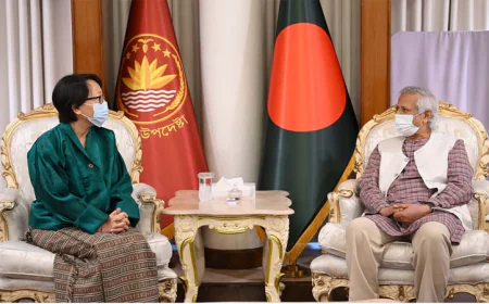 প্রধান উপদেষ্টার সঙ্গে ভুটানের নবনিযুক্ত রাষ্ট্রদূতের সাক্ষাৎ