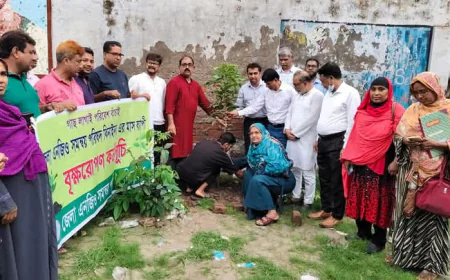 ঝিনাইদহে মাসব্যাপী বিক্ষোভে কর্মসূচির উদ্বোধন
