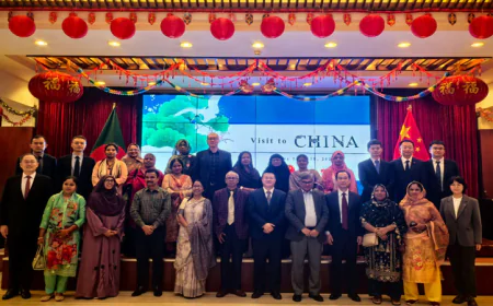 গ্রামীণ ব্যাংকের প্রতিনিধিদলকে চীনা দূতাবাসের সংবর্ধনা