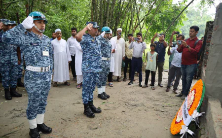 সাম্প্রতিক দুর্ঘটনায় নিহতদের প্রতি বিমানবাহিনীর শ্রদ্ধাজ্ঞাপন