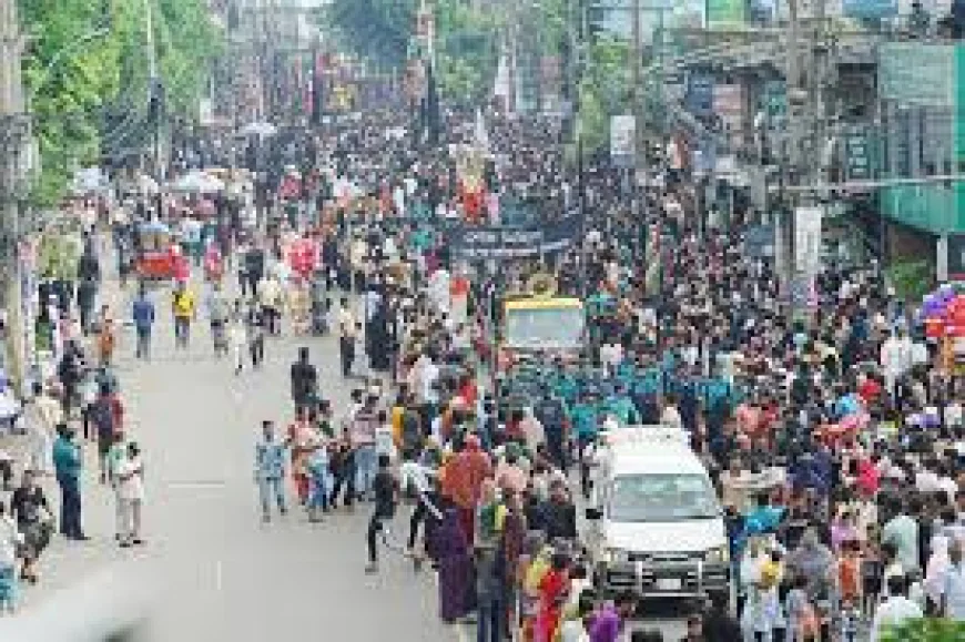 ডিএমপির কঠোর নিরাপত্তা ব্যবস্থায় সুষ্ঠুভাবে অনুষ্ঠিত হলো তাজিয়া মিছিল