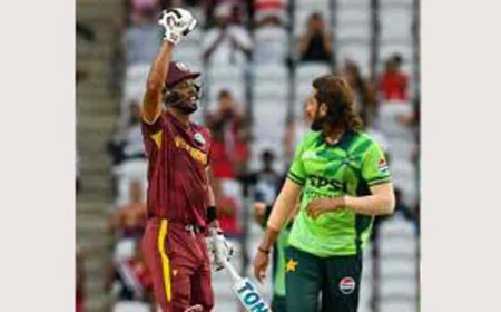 ছয় বছর পর পাকিস্তানকে হারিয়ে সিরিজে সমতা ফিরিয়েছে ওয়েস্ট ইন্ডিজ