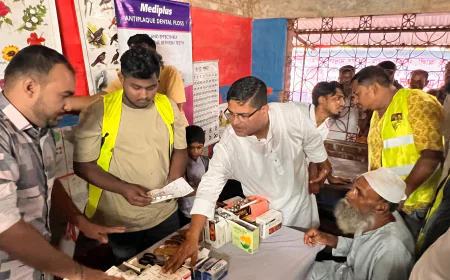 শাহ আলী থানায় মুক্তিযোদ্ধা কমপ্লেক্সে সুবিধা বঞ্চিত মানুষের জন্য ফ্রি মেডিকেল ক্যাম্পের উদ্বোধন