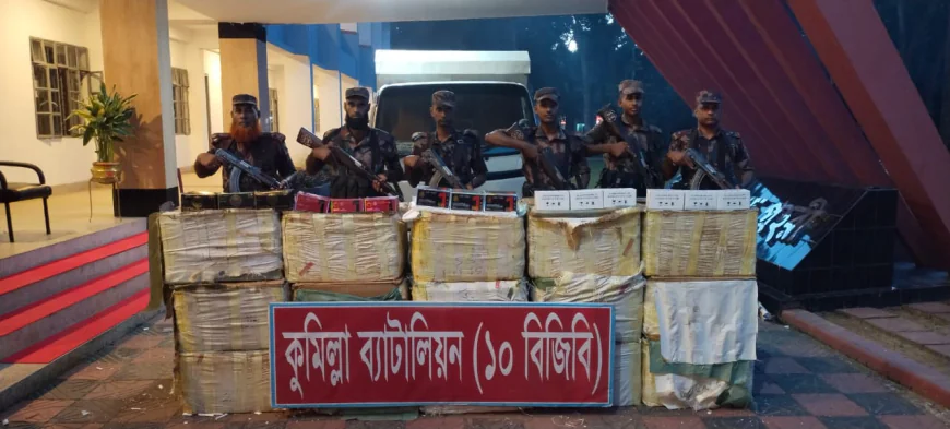 কুমিল্লা সীমান্তে ৫ কোটি টাকার ভারতীয় মোবাইল ডিসপ্লে জব্দ