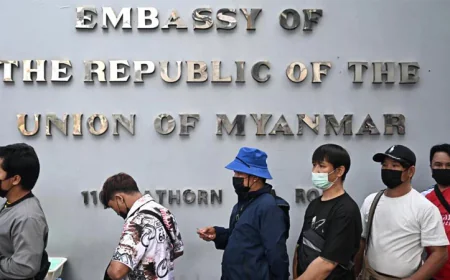 মিয়ানমারের প্রবাসী নাগরিকদের আগাম ভোটগ্রহণ শুরু থাইল্যান্ডে