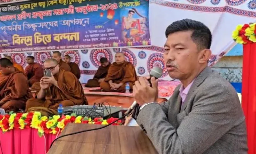 আকাশ প্রদীপ প্রজ্জ্বলনের সমাপনী উপলক্ষে রাঙ্গামাটিতে ধর্মীয় সভা