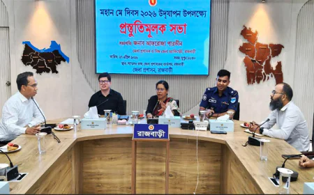 রাজবাড়ীতে মে দিবসের প্রস্তুতিমূলক সভা