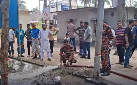 শরীয়তপুরে ৫০ ফুট জায়গার মাটিতে অতিরিক্ত তাপ, কারণ অনুসন্ধানে বিশেষজ্ঞরা