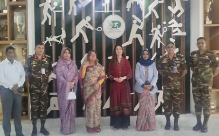 জাইমা রহমানের বিকেএসপি পরিদর্শন, নারী ফুটবলারদের সঙ্গে খেলায় অংশগ্রহণ