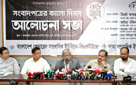সাংবাদিকদের কর্মসংস্থানে দৈনিক বাংলা, টাইমস ও বিচিত্রা পুনরায় চালুর তাগিদ ফখরুলের