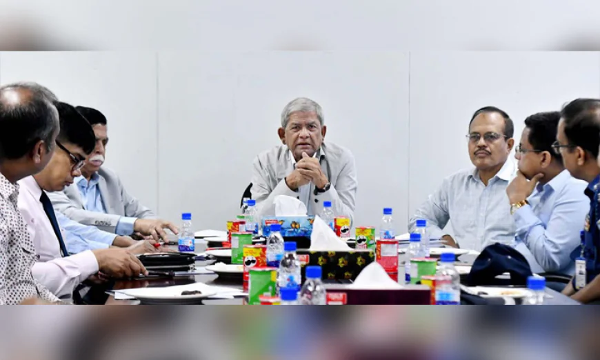 আগামী বছরের মধ্যে ঢাকায় ৫০ কোটি লিটার নিরাপদ পানি সরবরাহ সম্ভব হবে: মির্জা ফখরুল