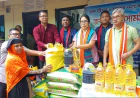 বান্দরবানে বন্যার্ত ৯২ পরিবারের মাঝে ত্রাণ বিতরণ