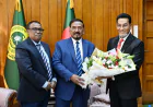 ভারপ্রাপ্ত রাষ্ট্রপতির দায়িত্ব নেওয়ায় স্পিকারকে ফুলেল শুভেচ্ছা