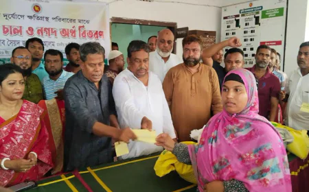 দিনাজপুরে ক্ষতিগ্রস্ত ৪ হাজার পরিবারকে সহায়তা প্রদান