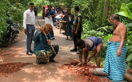কালকিনিতে সরকারি খাল ভরাটের দায়ে ৪০ হাজার টাকা জরিমানা