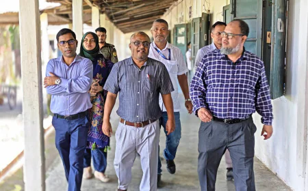 জেলা প্রশাসকের সুনামগঞ্জে এইচএসসি পরীক্ষা কেন্দ্র পরিদর্শন
