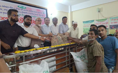 সুনামগঞ্জে কৃষকদের মাঝে বীজ ও সার বিতরণ