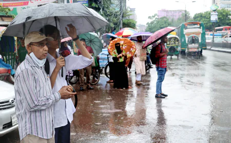 দেশজুড়ে বৃষ্টির আভাস, কোথাও কোথাও অতি ভারী বর্ষণের শঙ্কা