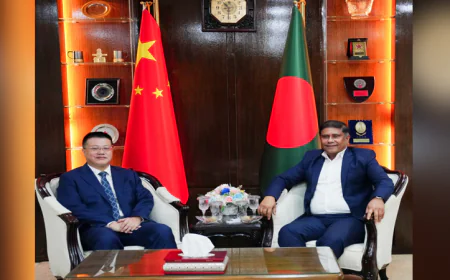 প্রধানমন্ত্রীর প্রতিরক্ষা উপদেষ্টার সঙ্গে চীনের রাষ্ট্রদূতের সাক্ষাৎ