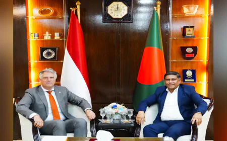 প্রধানমন্ত্রীর প্রতিরক্ষা উপদেষ্টার সঙ্গে নেদারল্যান্ডস রাষ্ট্রদূতের সৌজন্য সাক্ষাৎ