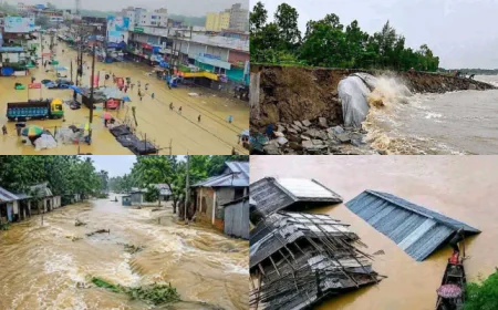 চট্টগ্রামে বন্যা ও পাহাড়ধসে ৫ জেলায় মৃত্যু ৪৩, ক্ষতিগ্রস্ত ৯ লাখ মানুষ