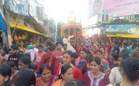 রাঙ্গামাটিতে ফিরতি রথযাত্রা অনুষ্ঠিত