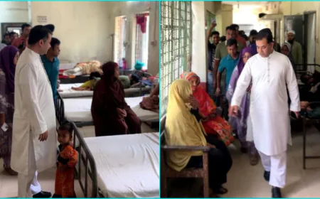 নান্দাইল উপজেলা স্বাস্থ্য কমপ্লেক্স পরিদর্শন করলেন তথ্য প্রতিমন্ত্রী