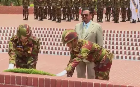 জাতীয় স্মৃতিসৌধে ভারপ্রাপ্ত রাষ্ট্রপতির শ্রদ্ধা নিবেদন