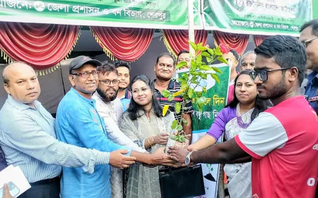 শেরপুরে শুরু পাঁচ দিনব্যাপী বৃক্ষমেলা ও বৃক্ষরোপণ কর্মসূচি