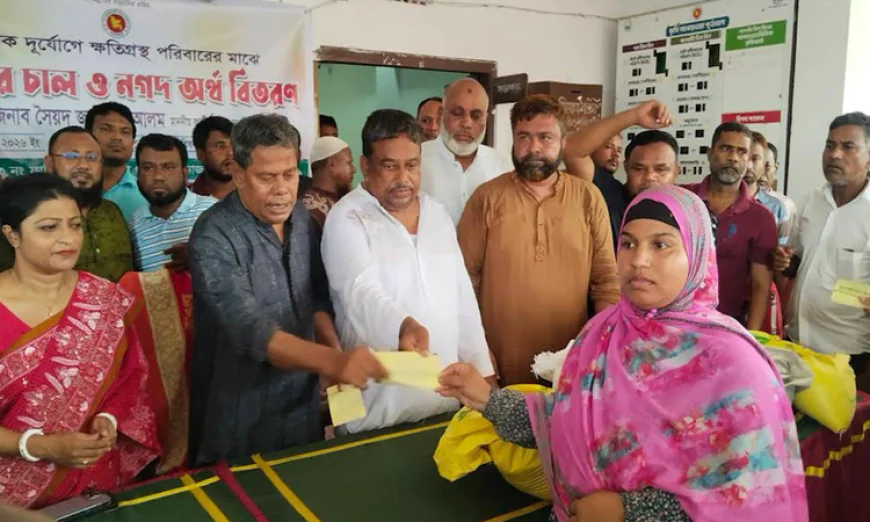 দিনাজপুরে ক্ষতিগ্রস্ত ৪ হাজার পরিবারকে সহায়তা প্রদান