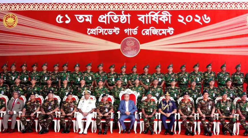 প্রেসিডেন্ট গার্ড রেজিমেন্টের ৫১তম প্রতিষ্ঠাবার্ষিকী পালিত