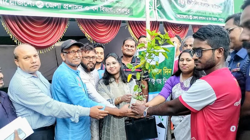 শেরপুরে শুরু পাঁচ দিনব্যাপী বৃক্ষমেলা ও বৃক্ষরোপণ কর্মসূচি